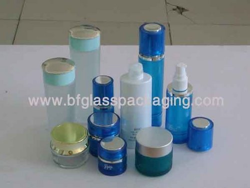 Bottle - Glass 50-250ml, Blue, Screw-On Closure | Durable, Leakproof, Reusable, Versatile