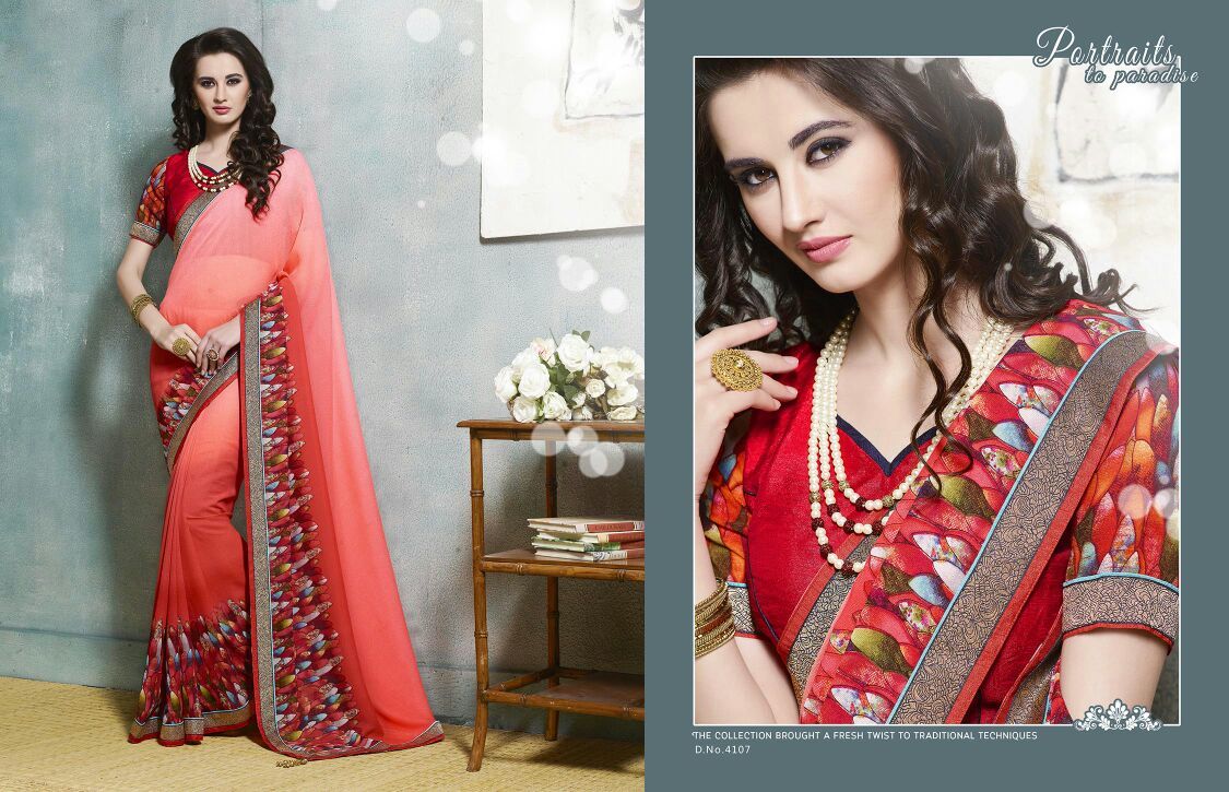 Designer Wear Printed Saree