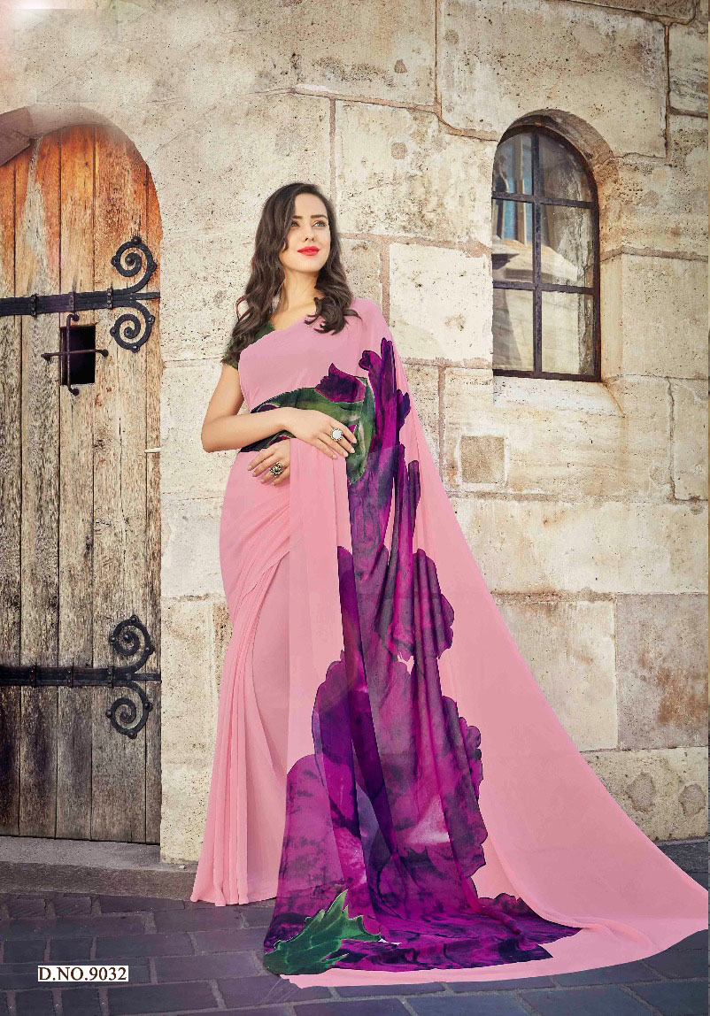 Multi Tussar Silk Saree