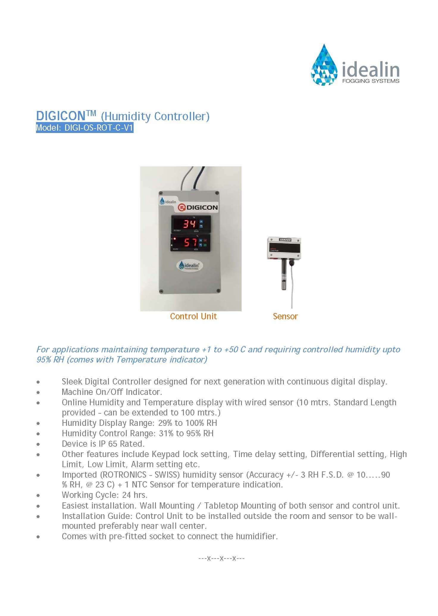 Digital Humidity Controller - With Temp Indicator