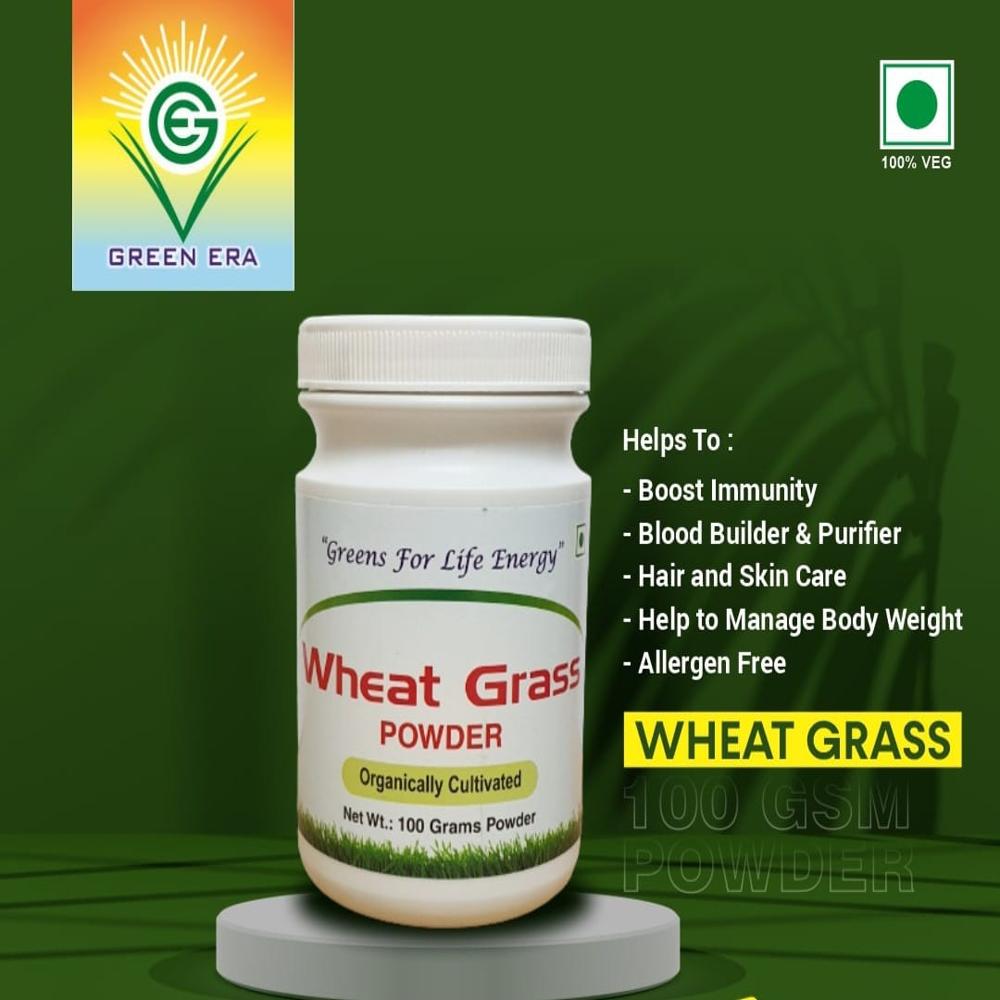Wheat Grass 100 Gram Powder Bottle - Age Group: Infants