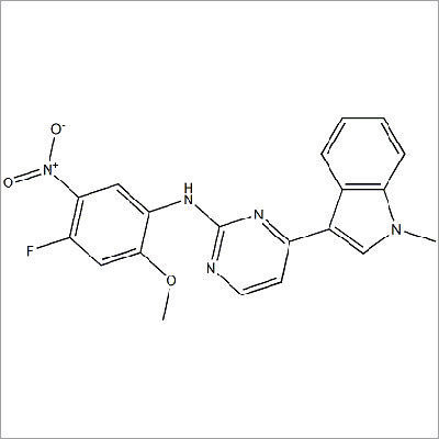 N-(4-fluoro-2-methoxy-5-nitrophenyl)-4-(1-methylindol-3-yl)pyrimidin-2-amine Cas No: 1421372-66-8