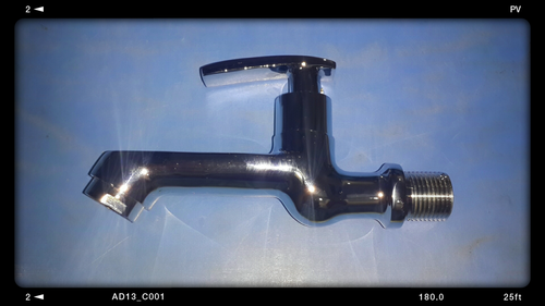 Long Body Bib Cock Tap - Brass Chrome Plated, 150 MM Length | Elegant Design, Attractive Look, Corrosion Resistant, Durable Finish