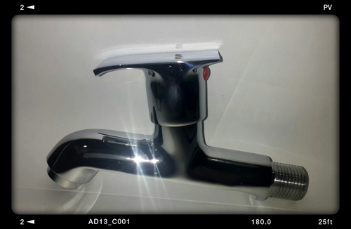 Long Body Bib Cock Tap - Brass Chrome Plated, 150 mm Length, Polished Chrome Finish | Elegant Design, Corrosion Resistant, Durable Finish