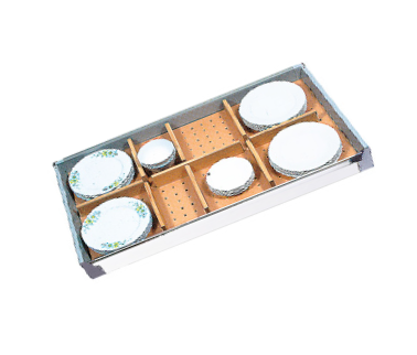 Wooden Cutlery Tray - Bamboo Material | Ruggedness, Durability, Exceptional Finish