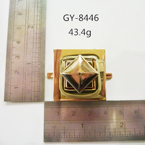 स्क्वायर टीस्ट लॉक हैंडबैग हार्डवेयर