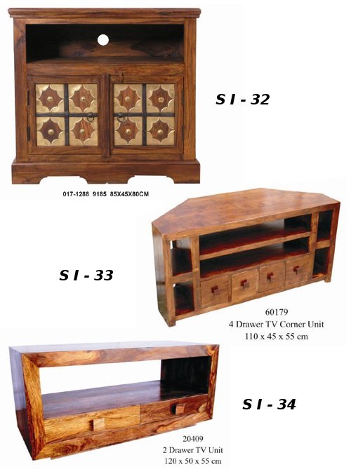 लकड़ी का टीवी यूनिट