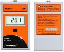 UV Meter - UV Glass Lens, 4.2 x 2.4 x 0.9 Inches | Model 7.0, 0-199.9 MED/hr Range, 3.0 Readings/Sec, 3.5 Digit LCD, ±10% Accuracy