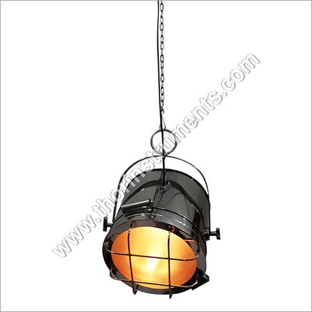 विंटेज क्रोम पेंडेंट लैम्प