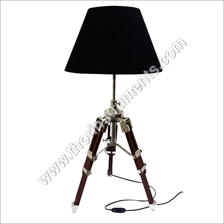 Best Vintage Brown Tripod Table Lamp Decorative Power Source: Electric