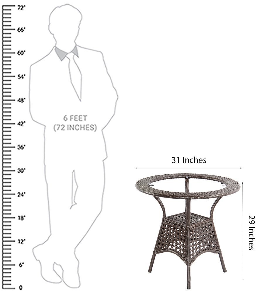 Outdoor Set Brown No Assembly Required