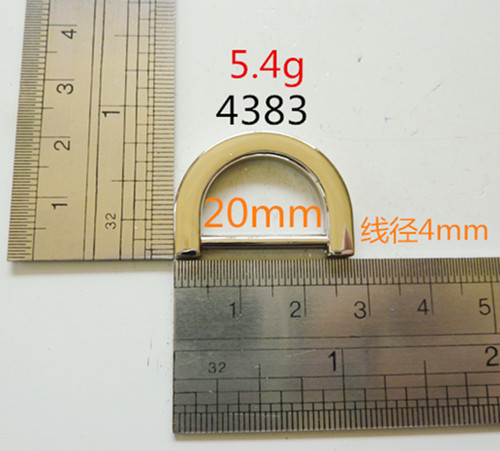 Nickel Free D Ring Zinc Alloy Eco Friend Wide Use