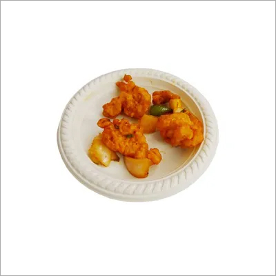 व्हाइट बायोडिग्रेडेबल 6" प्लेट