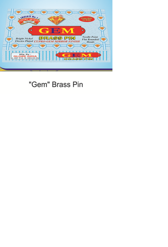 Gem Brass Pin