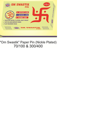 ओम स्वस्तिक पेपर पिन