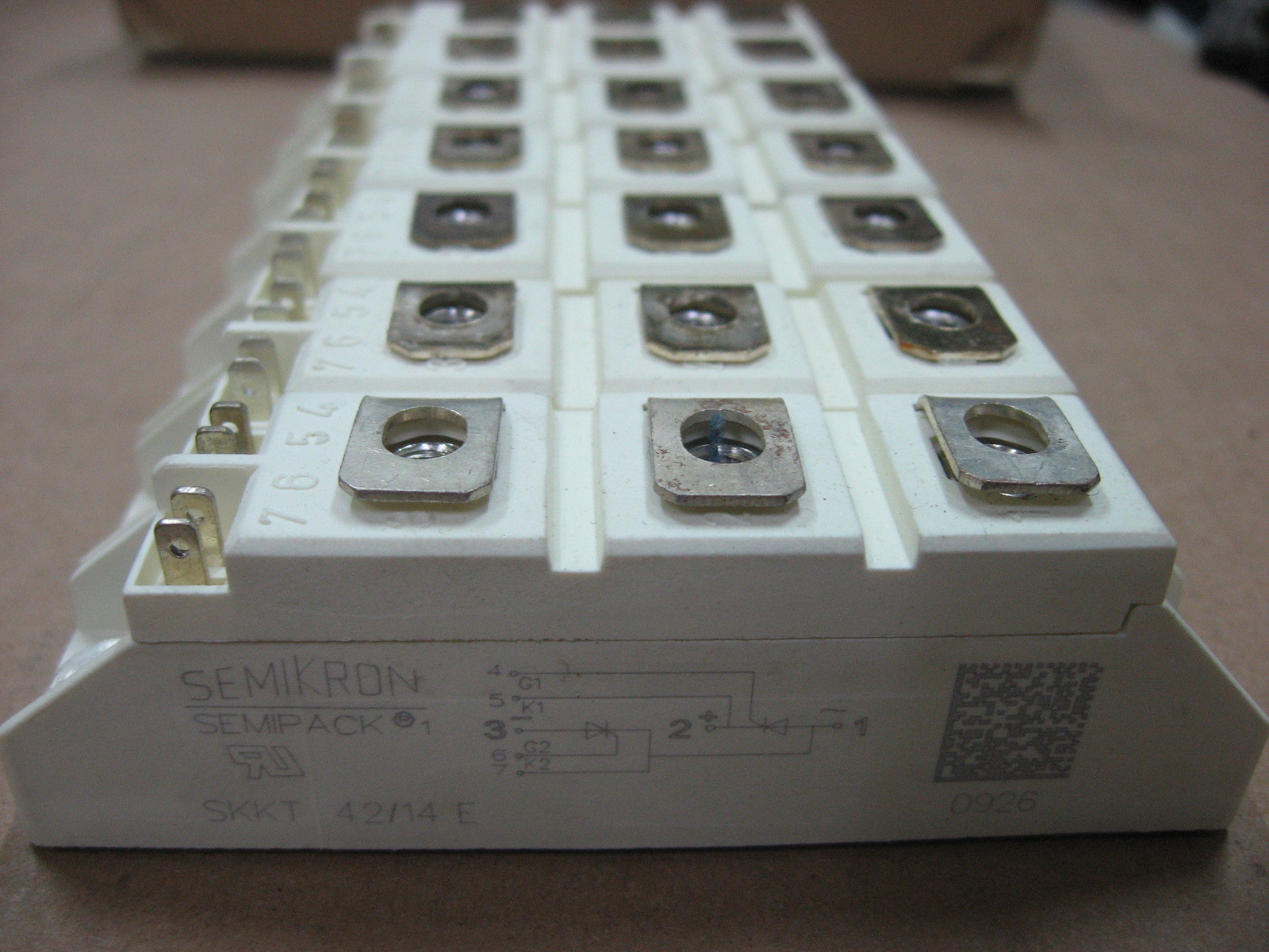 White Semikron Thyristor Module Skkd26/16