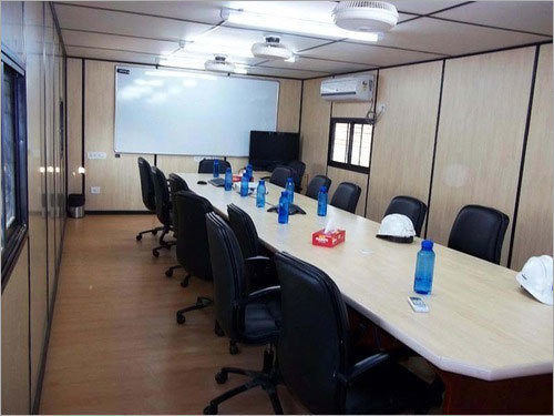 स्टील प्रीफैब्रिकेटेड ऑफिस केबिन