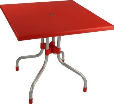 Machine Made Cafe Table In Red