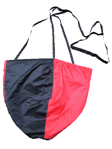 Swimming Water Speed Chute - Waterproof Nylon Fabric, 12 Inch Round Design | Adjustable Drag Control, Includes Waist Belt & Instruction Book