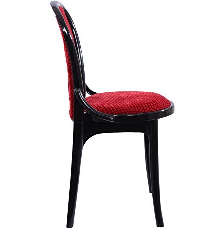 Machine Made Dining Chair In Red/black Set Of 4