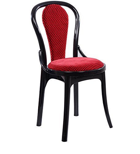 Machine Made Dining Chair In Red/black Set Of 4