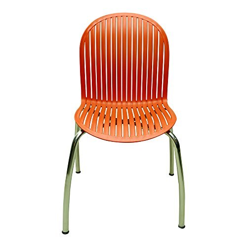 लाल रंग की कैफे कुर्सी