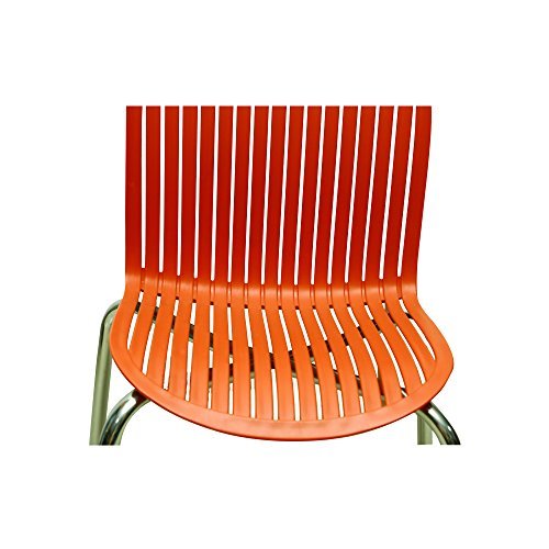 Machine Made Cafe Chair In Red
