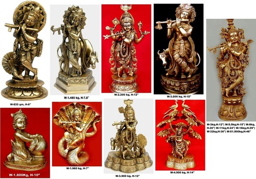 पीतल की कृष्ण की मूर्तियाँ