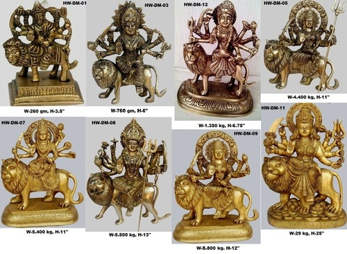 पीतल की दुर्गा माता की मूर्तियाँ