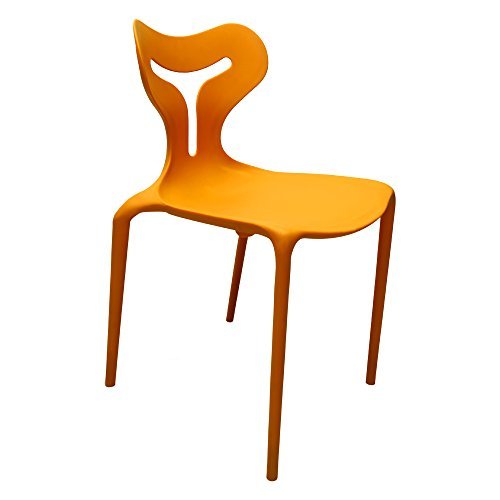 Machine Made Cafe Chair In Yellow Colour