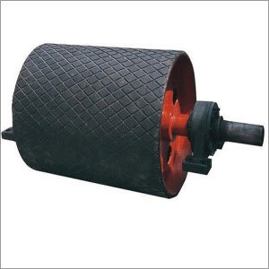 Red And Black Conveyor Head Pulley