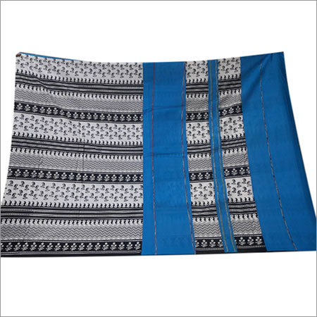 सिंथेटिक स्क्रीन प्रिंटेड साड़ी