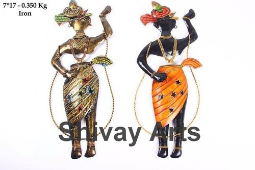 Iron Krishna Wall Decor Wall Hanging