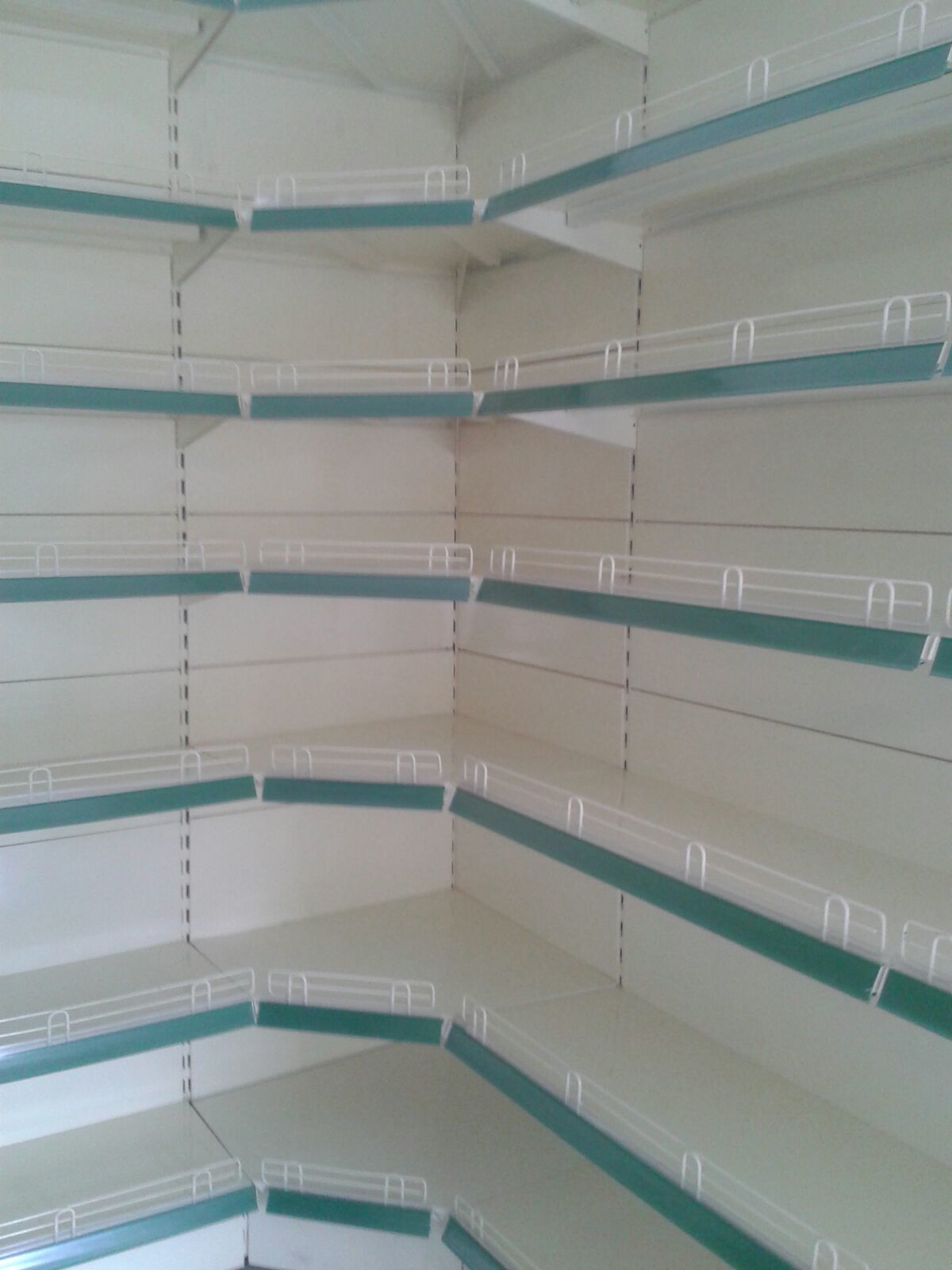 Industrial Racks - Mild Steel, Heavy Duty Double Sided Supermarket Rack | Glossy Finish, Durable Shine, Less Maintenance