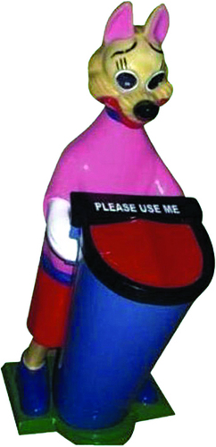 कंगारू फाइबर मीडियम डस्टबिन की लंबाई: 1-2 फुट (फीट)