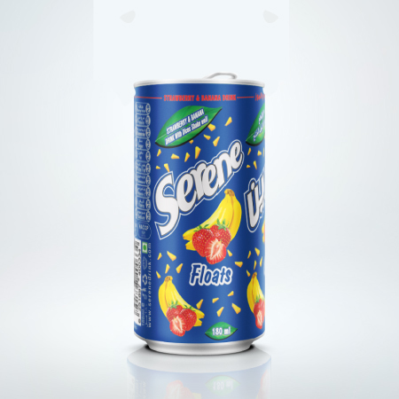 Serene Strawberry & Banana Floats