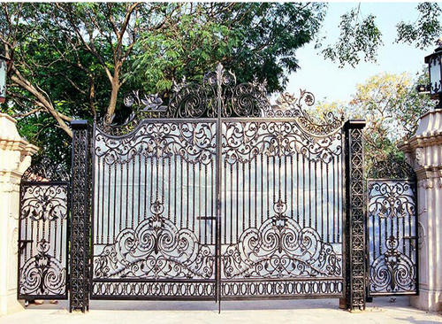 Wrought Iron Gate - Wrought Iron, 10' x 5 Feet, Modern Style | Corrosion Resistant, Durable Shine, Elegant Design