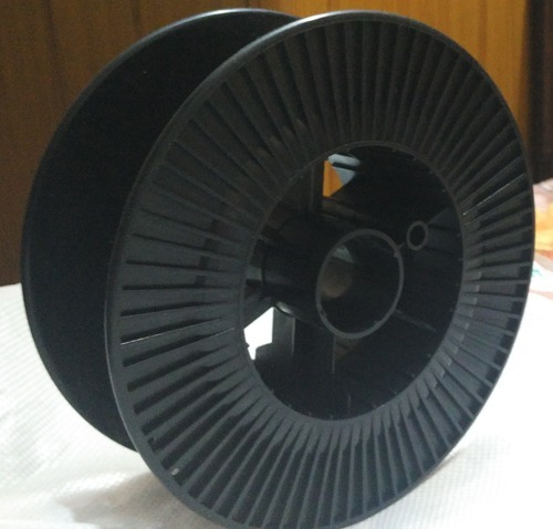 Plastic Reel - Plastic, Custom Diameter, Matte Black | Corrosion Resistant, High Rigidity, Lightweight, Long Lasting