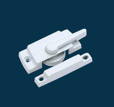 White Upvc Window Crescent Lock