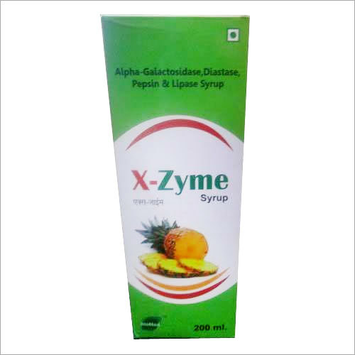अल्फा गैलैक्टोसाइडेज डाइसटेज पेप्सिन और लिपेज सिरप
