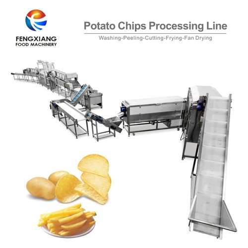 Frozen French Fries Making Machine - Stainless Steel, 20000x1000x1000 mm | High Efficiency, Automatic Production Line, Eco-Friendly, PLC Control