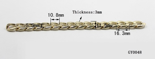 मेटल चेन, लाइट गोल्ड, पेल गोल्ड, ईसीओ
