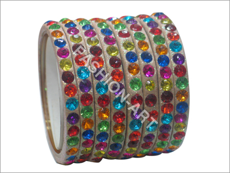 Multi Color Stone Bangles - Vibrant Gemstone Designs | Handmade, Unique Accessories for Stylish Ensembles