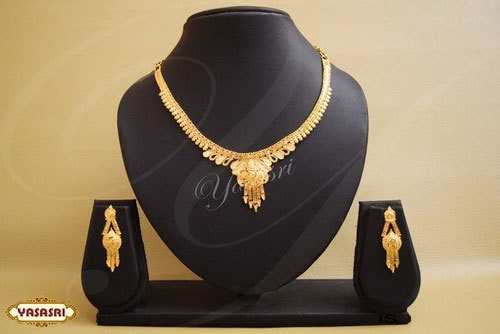 Golden Gold Necklace - 3.2mm Thickness, 5-15g Weight | Stylish Jewelry for Women, Perfect for Gifts and Parties