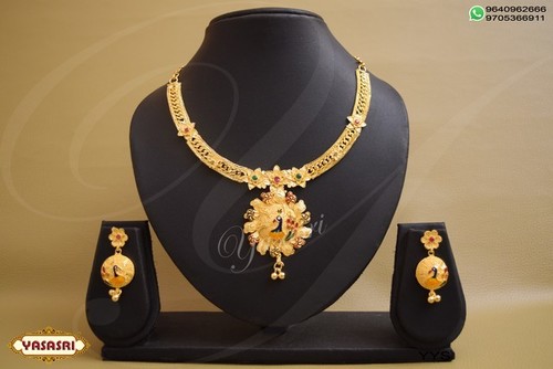Fancy Trendy Necklace - Gold Plated, 3.2mm Thickness, 5-10g Weight | Women's Elegant Jewelry for Gifts, Parties