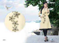 Cream Anarkali Kurtis