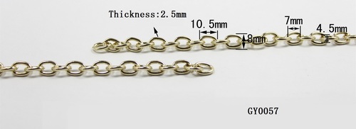 पेल गोल्ड, अक्रॉस शोल्डर बैग, आयरन चेन