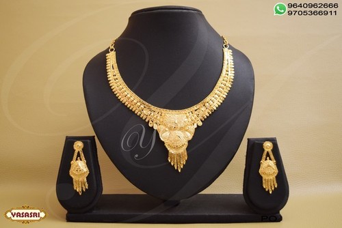 Gold Plated Necklace - 1 Gram, Fancy Trendy Design | Perfect for Gifts and Parties, Women's Stylish Jewelry