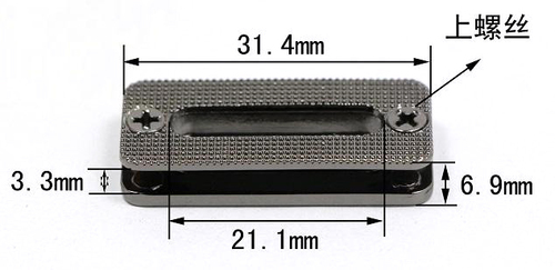 हैंडबैग के लिए ब्लैक गन मेटल ग्रोमेट