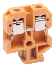 SCREW CLAMP TERMINAL BLOCK - Brass, 49.0 x 40.0 mm, Khaki, Red, Yellow, Blue, Black | 2 Screw Clamp Connection, Cross Connection Capability, IEC Rated 800V/57A
